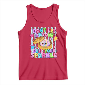 Squishy Lovers Tank Top Dont Let Anyone Dull Your Sparkle Cute Rainbow Dumpling Graphic