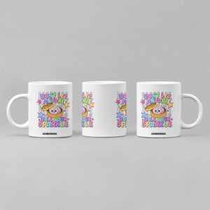 Squishy Lovers Coffee Mug Dont Let Anyone Dull Your Sparkle Cute Rainbow Dumpling Graphic