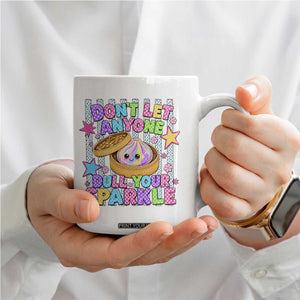 Squishy Lovers Coffee Mug Dont Let Anyone Dull Your Sparkle Cute Rainbow Dumpling Graphic