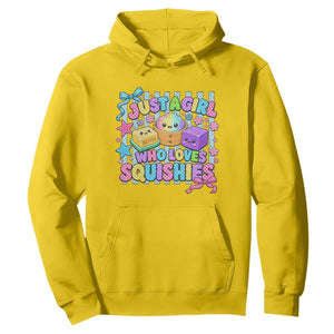 Just A Girl Who Loves Squishies Hoodie Cute Butter Dumpling Graphic Coquette Bow Girls