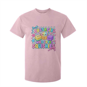 Just A Girl Who Loves Squishies T Shirt For Kid Cute Butter Dumpling Graphic Coquette Bow Girls