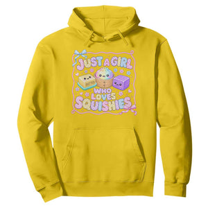 Just A Girl Who Loves Squishies Hoodie Squishy Lovers Kawaii Dumpling Graphic Coquette Bow Girls TS10 Daisy Print Your Wear