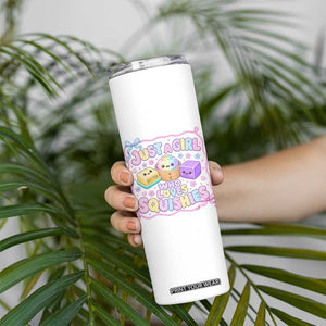 Just A Girl Who Loves Squishies Skinny Tumbler Squishy Lovers Kawaii Dumpling Graphic Coquette Bow Girls