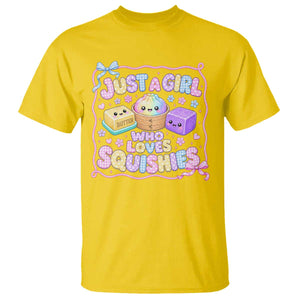 Just A Girl Who Loves Squishies T Shirt Squishy Lovers Kawaii Dumpling Graphic Coquette Bow Girls TS10 Daisy Print Your Wear