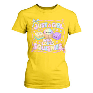 Just A Girl Who Loves Squishies T Shirt For Women Squishy Lovers Kawaii Dumpling Graphic Coquette Bow Girls TS10 Daisy Print Your Wear