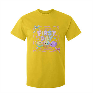Happy First Day Of School Cute Kawaii Squishy Back To School Graphic T Shirt For Kid TS10 Daisy Print Your Wear