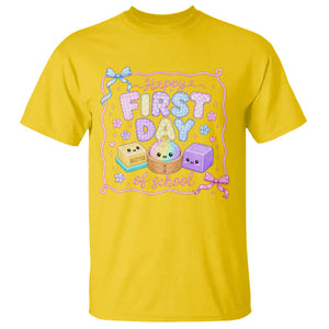 Happy First Day Of School Cute Kawaii Squishy Back To School Graphic T Shirt TS10 Daisy Print Your Wear