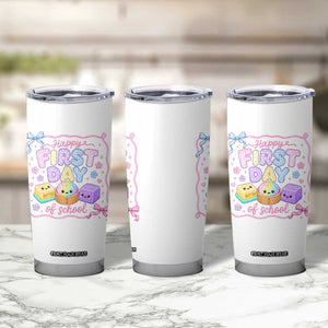 Happy First Day Of School Cute Kawaii Squishy Back To School Graphic Tumbler Cup