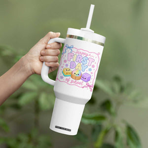 Happy First Day Of School Cute Kawaii Squishy Back To School Graphic Tumbler With Handle