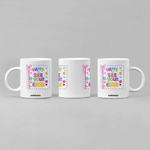 Happy To See Your Face Cute Teacher Back To School Graphic Coffee Mug TS10 Print Your Wear