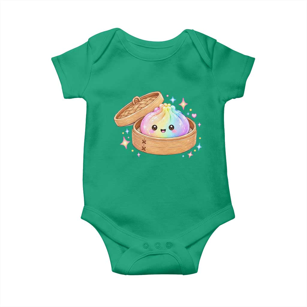 Cute Rainbow Dumpling Squishy Baby Onesie Kawaii Graphic TS10 Irish Green Print Your Wear