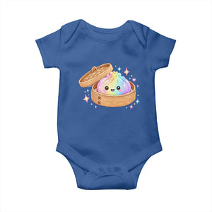 Cute Rainbow Dumpling Squishy Baby Onesie Kawaii Graphic TS10 Royal Blue Print Your Wear