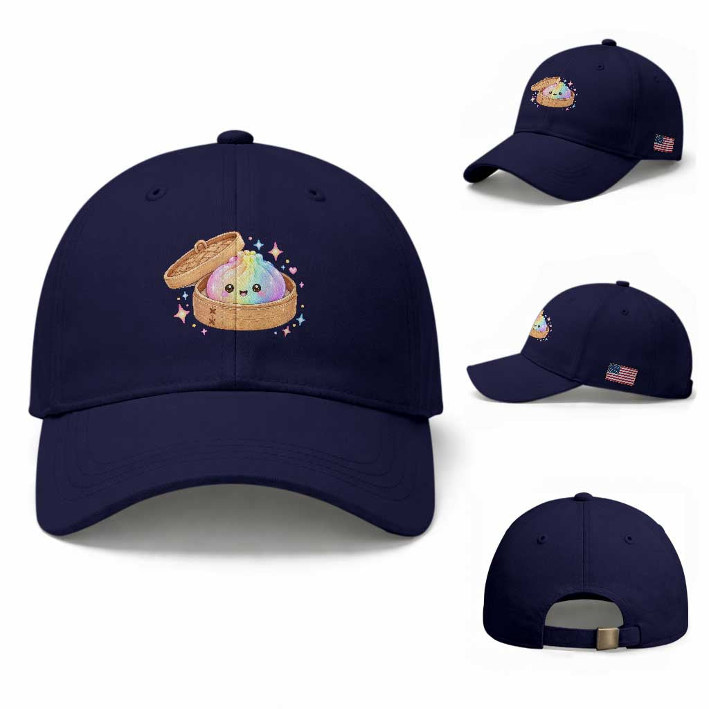 Cute Rainbow Dumpling Squishy Baseball Cap Kawaii Graphic