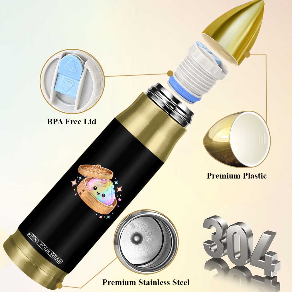 Cute Rainbow Dumpling Squishy Bullet Tumbler Kawaii Graphic TS10 Print Your Wear