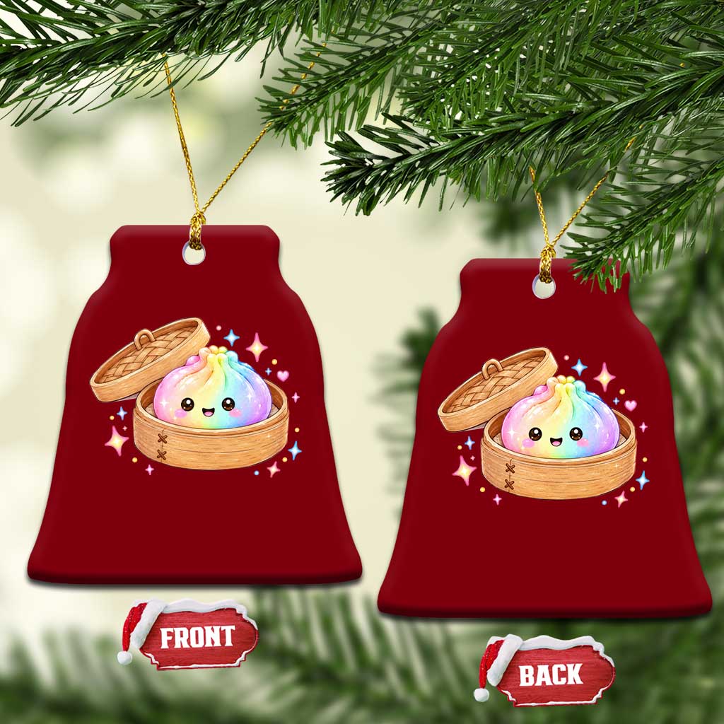 Cute Rainbow Dumpling Squishy Ceramic Ornament Kawaii Graphic TS10 Print Your Wear