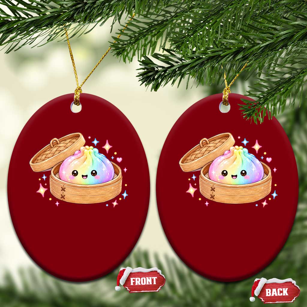 Cute Rainbow Dumpling Squishy Ceramic Ornament Kawaii Graphic TS10 Print Your Wear