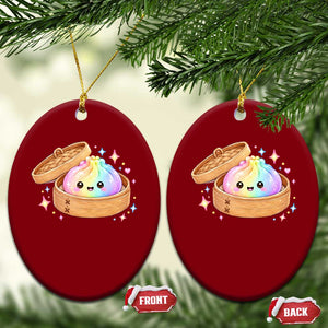 Cute Rainbow Dumpling Squishy Ceramic Ornament Kawaii Graphic TS10 Print Your Wear