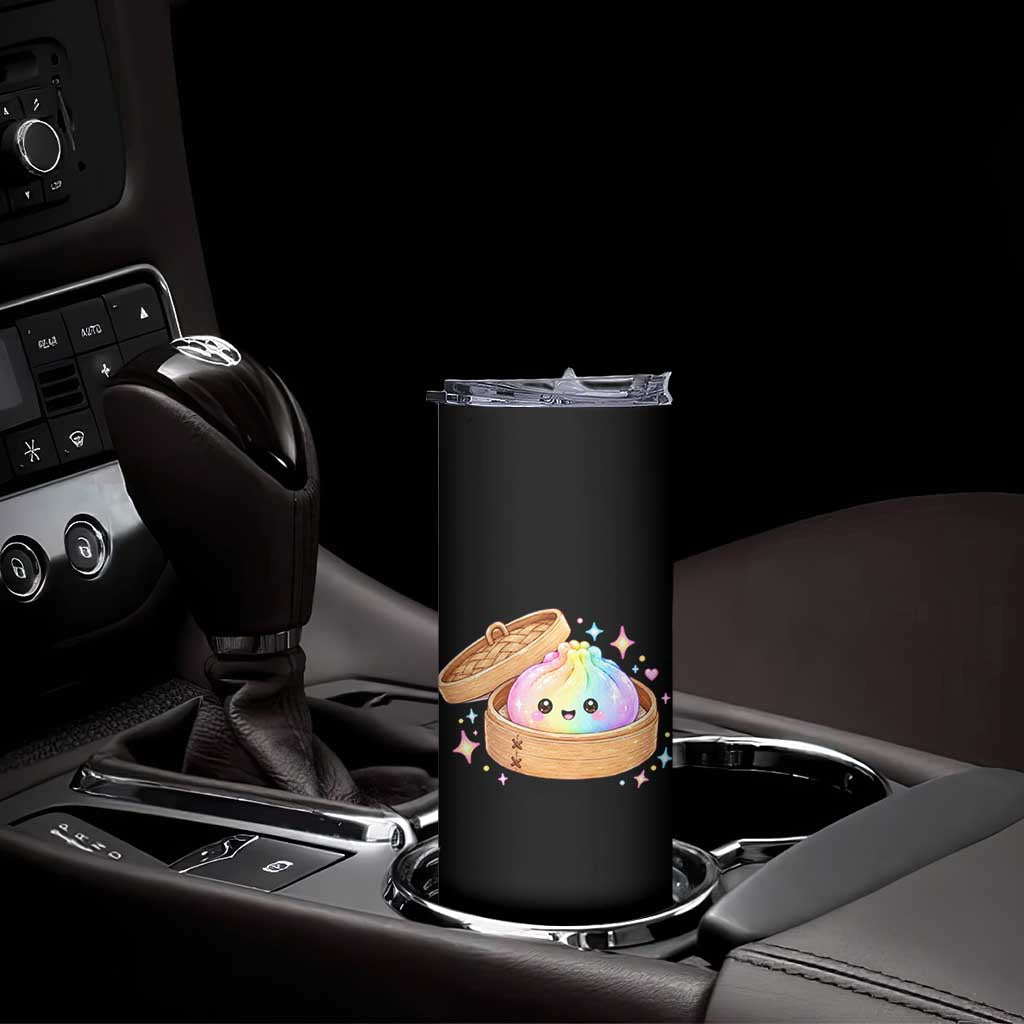 Cute Rainbow Dumpling Squishy Skinny Tumbler Kawaii Graphic