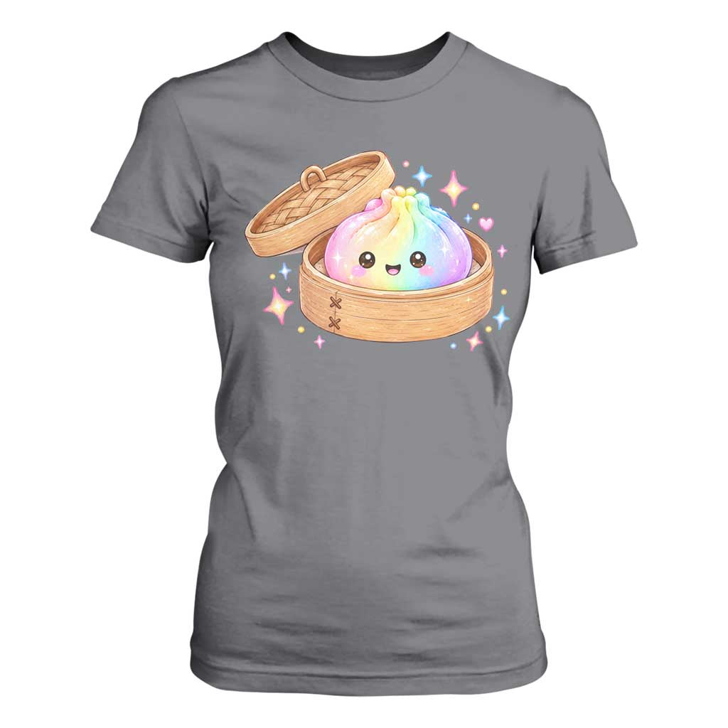 Cute Rainbow Dumpling Squishy T Shirt For Women Kawaii Graphic TS10 Charcoal Print Your Wear