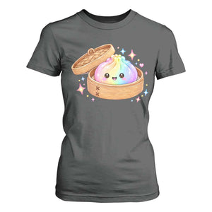 Cute Rainbow Dumpling Squishy T Shirt For Women Kawaii Graphic TS10 Dark Heather Print Your Wear