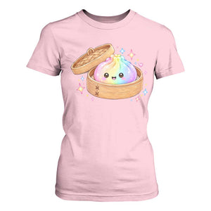 Cute Rainbow Dumpling Squishy T Shirt For Women Kawaii Graphic TS10 Light Pink Print Your Wear