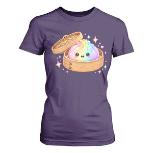 Cute Rainbow Dumpling Squishy T Shirt For Women Kawaii Graphic TS10 Purple Print Your Wear
