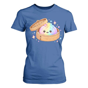 Cute Rainbow Dumpling Squishy T Shirt For Women Kawaii Graphic TS10 Royal Blue Print Your Wear