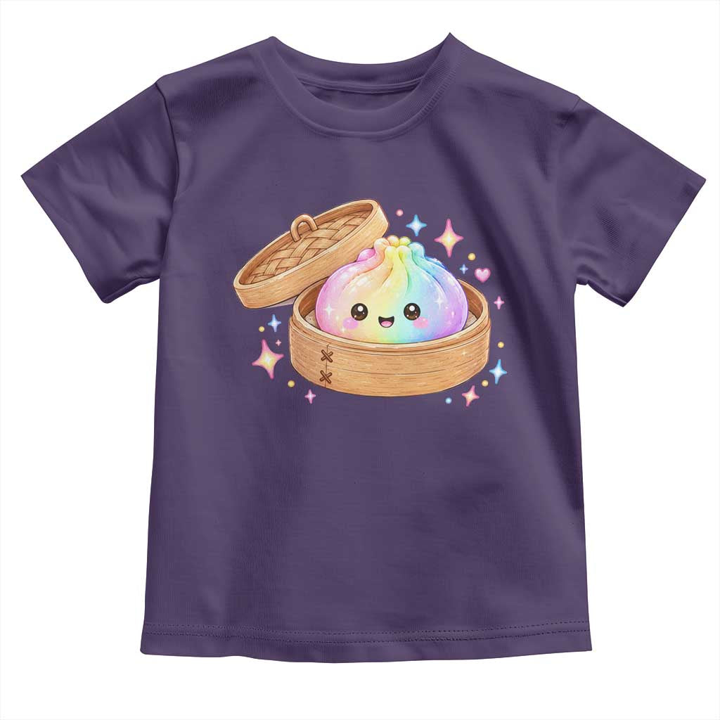 Cute Rainbow Dumpling Squishy Toddler T Shirt Kawaii Graphic TS10 Purple Print Your Wear