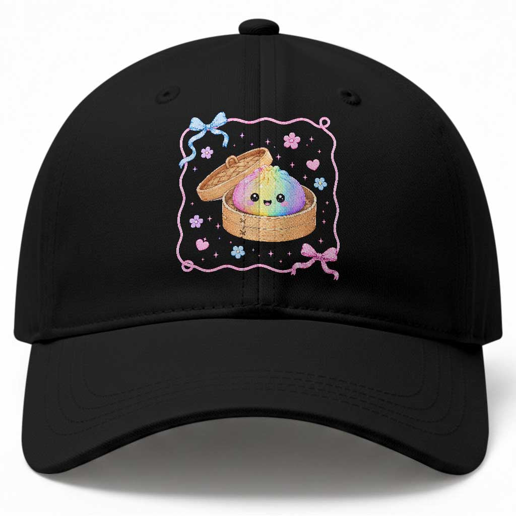 Squishy Lovers Baseball Cap Cute Dumpling Graphic Coquette Bow Girls TS10 Print Your Wear