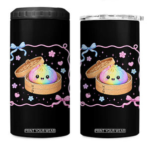 Squishy Lovers 4 in 1 Can Cooler Tumbler Cute Dumpling Graphic Coquette Bow Girls TS10 One Size: 16 oz Black Print Your Wear