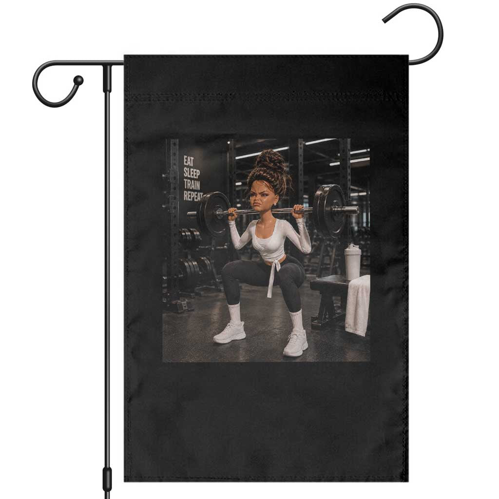 Disgusting Gym Girl Funny Workout Meme Garden Flag Humor Fitness Lovers TS10 Black Print Your Wear