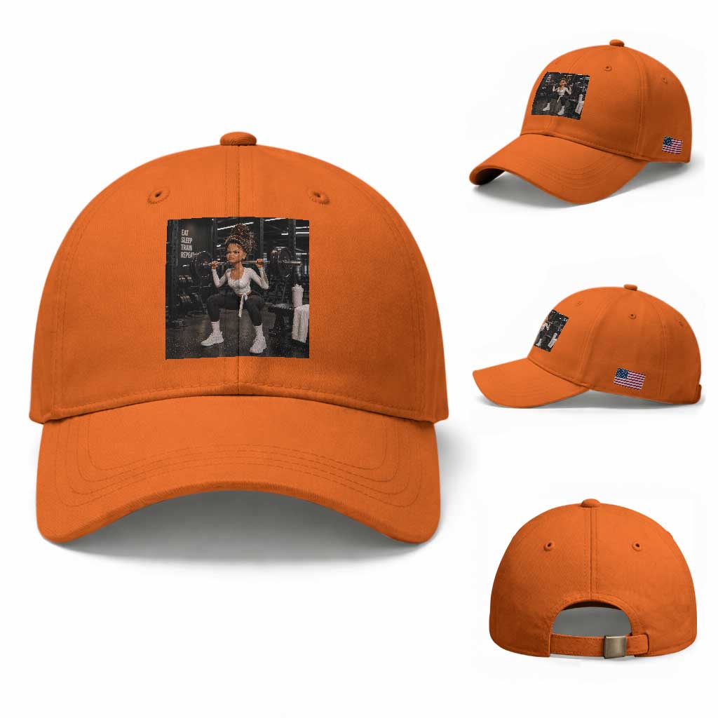 Disgusting Gym Girl Funny Workout Meme Baseball Cap Humor Fitness Lovers TS10 Baseball Cap Universal Fit Orange Print Your Wear