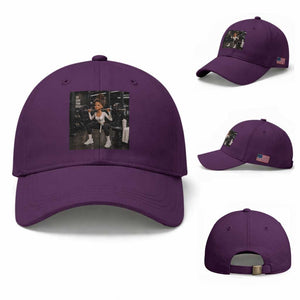 Disgusting Gym Girl Funny Workout Meme Baseball Cap Humor Fitness Lovers TS10 Baseball Cap Universal Fit Purple Print Your Wear