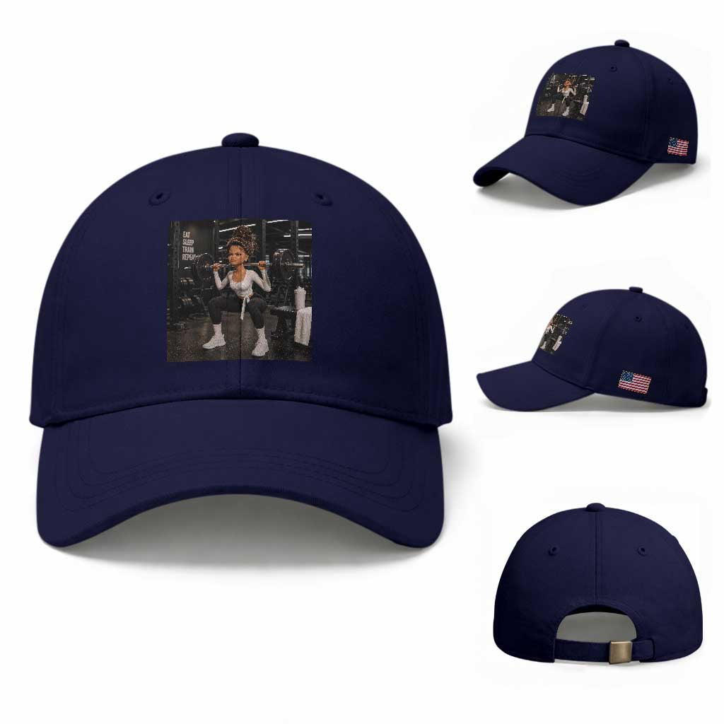 Disgusting Gym Girl Funny Workout Meme Baseball Cap Humor Fitness Lovers TS10 Baseball Cap Universal Fit Dark Blue Print Your Wear