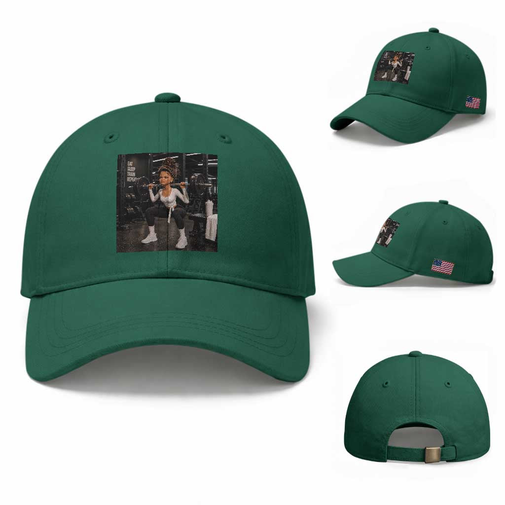 Disgusting Gym Girl Funny Workout Meme Baseball Cap Humor Fitness Lovers TS10 Baseball Cap Universal Fit Irish Green Print Your Wear
