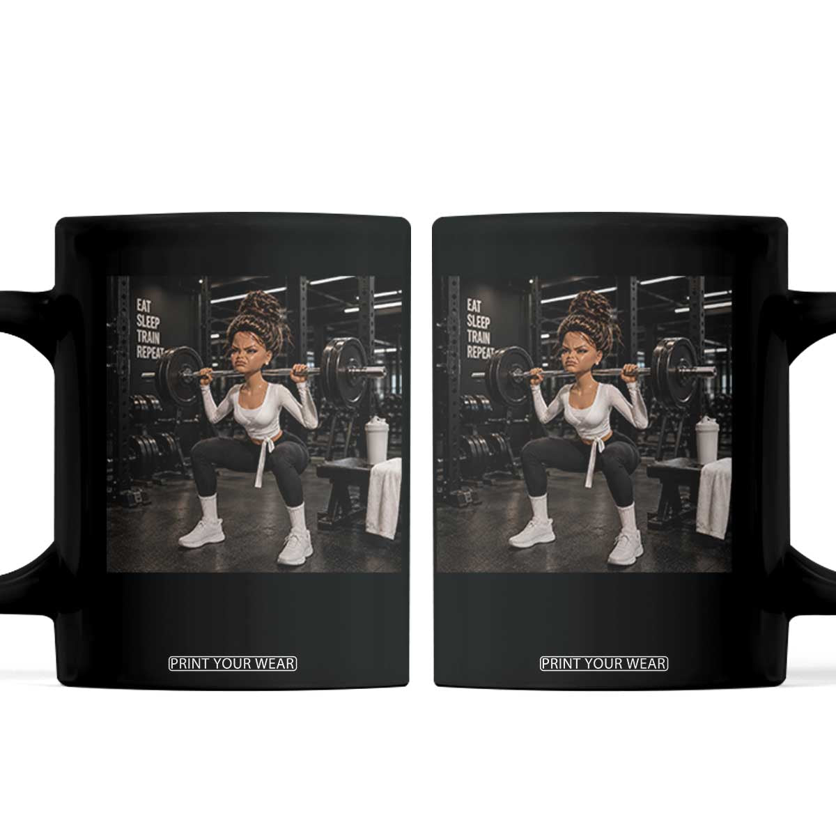 Disgusting Gym Girl Funny Workout Meme Coffee Mug Humor Fitness Lovers TS10 Black Print Your Wear
