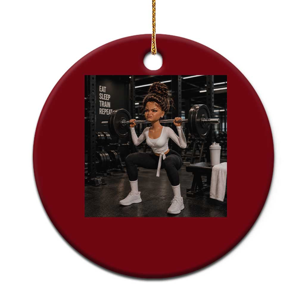 Disgusting Gym Girl Funny Workout Meme Ceramic Ornament Humor Fitness Lovers TS10 1pc Red Print Your Wear
