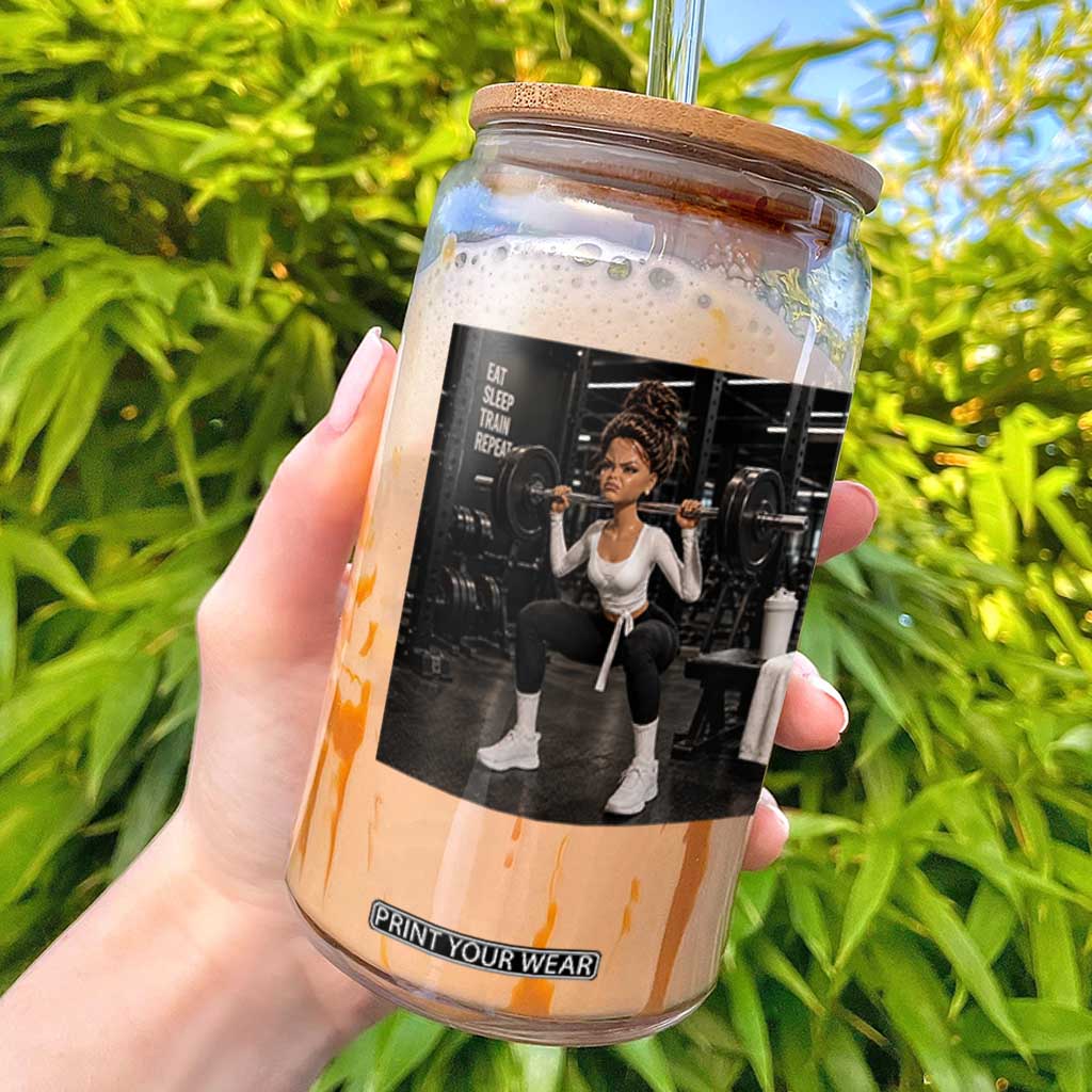 Disgusting Gym Girl Funny Workout Meme Glass Can Humor Fitness Lovers TS10 Black Print Your Wear