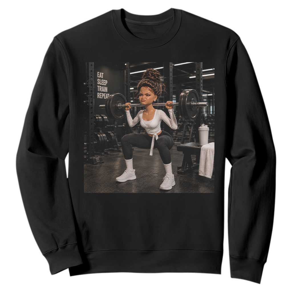 Disgusting Gym Girl Funny Workout Meme Sweatshirt Humor Fitness Lovers TS10 Black Print Your Wear