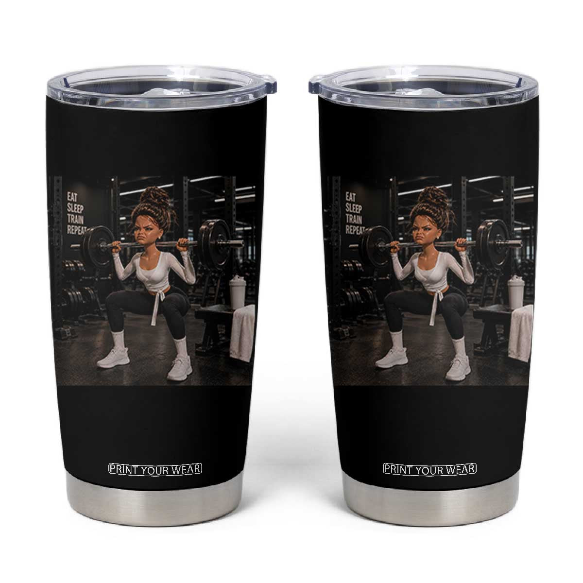 Disgusting Gym Girl Funny Workout Meme Tumbler Cup Humor Fitness Lovers TS10 Black Print Your Wear