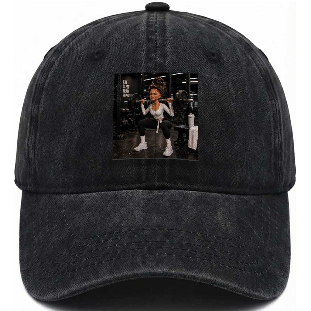 Disgusting Gym Girl Funny Workout Meme Washed Cotton Baseball Cap Humor Fitness Lovers TS10 Print Your Wear