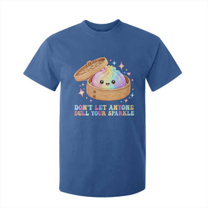 Dont Let Anyone Dull Your Sparkle Cute Rainbow Dumpling Squishy Graphic T Shirt For Kid TS10 Royal Blue Print Your Wear