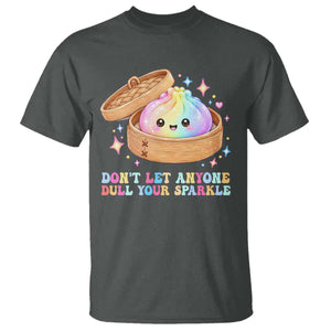 Dont Let Anyone Dull Your Sparkle Cute Rainbow Dumpling Squishy Graphic T Shirt TS10 Dark Heather Print Your Wear