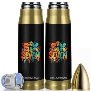 Fun Six Seven Graffiti Bullet Tumbler Funny 67 Meme Gen Alpha Slang Streetwear Hip Hop TS10 Black Print Your Wear
