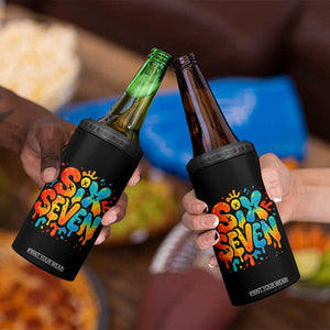 Fun Six Seven Graffiti 4 in 1 Can Cooler Tumbler Funny 67 Meme Gen Alpha Slang Streetwear Hip Hop TS10 Print Your Wear