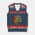 Fun Six Seven Graffiti V-Neck Knit Sweater Vest Funny 67 Meme Gen Alpha Slang Streetwear Hip Hop TS10 Navy Red Print Your Wear