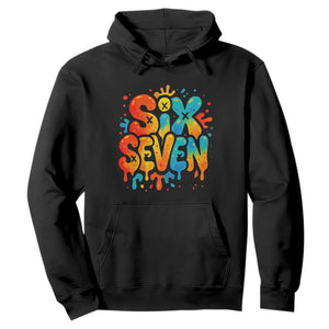 Fun Six Seven Graffiti Hoodie Funny 67 Meme Gen Alpha Slang Streetwear Hip Hop TS10 Black Print Your Wear