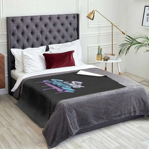 Fun Six Seven Throw Blanket Funny 6 7 Meme Gen Alpha Slang Streetwear Gradient TS10 Print Your Wear