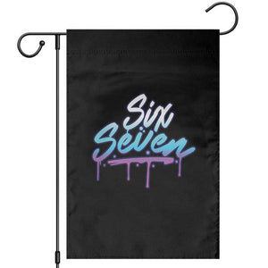 Fun Six Seven Garden Flag Funny 6 7 Meme Gen Alpha Slang Streetwear Gradient TS10 Black Print Your Wear