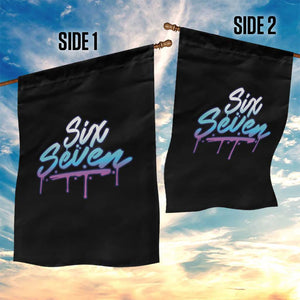 Fun Six Seven Garden Flag Funny 6 7 Meme Gen Alpha Slang Streetwear Gradient TS10 Print Your Wear